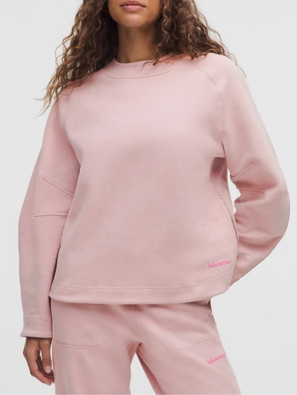 Lululemon Loungeful Relaxed-Fit Crewneck Sweatshirt Oversized Small Mink Berry